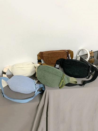 Colet corduroy taljetaske | Taljetaske | Dame crossbody taske | Skuldertaske beige