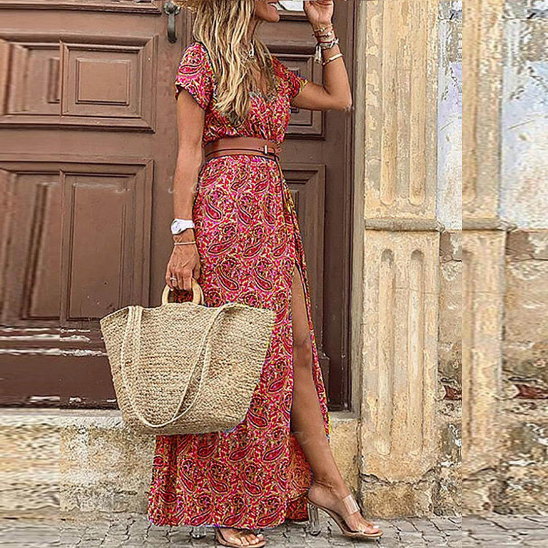 Sofie stilfuld og elegant boho-kjole | Boho-kjole til kvinder | Perfekt til sommer- og festivallooks | Flydende pasform for et feminint look