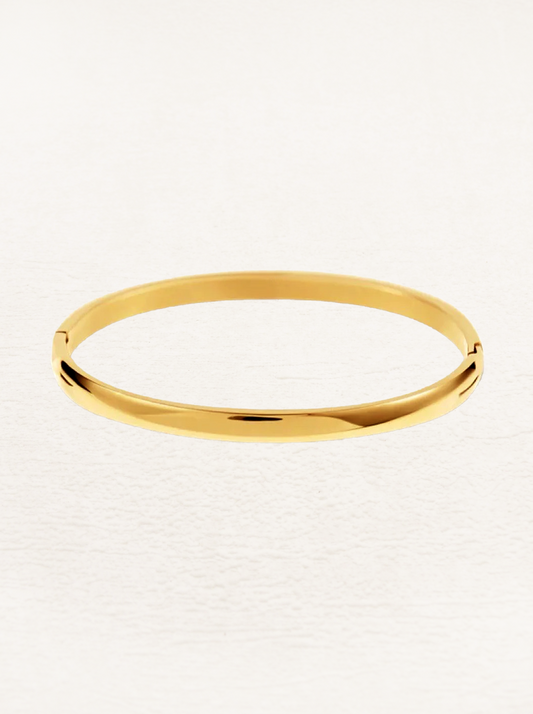 Georgina basic armring guld | Enkel armring i guld