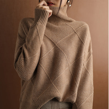 Adelle Cashmere rullekrave | Stilfuld varm sweater til damer | Luksus sweater