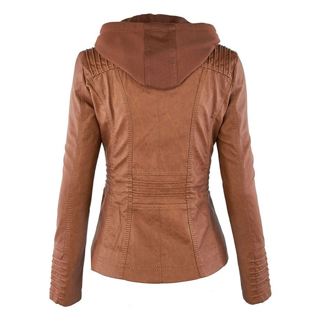 Astrid Women's Leather Summer Coat | Læderjakke til kvinder | Elegant sommerfrakke | Let og åndbart design til sommermånederne